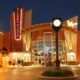 Image at night of the entry to Sierra Vista Cinemas in Clovis, California