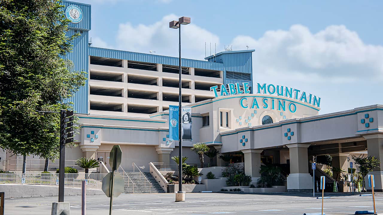 Photo of the entrance to Table Mountain Casino in Friant, California