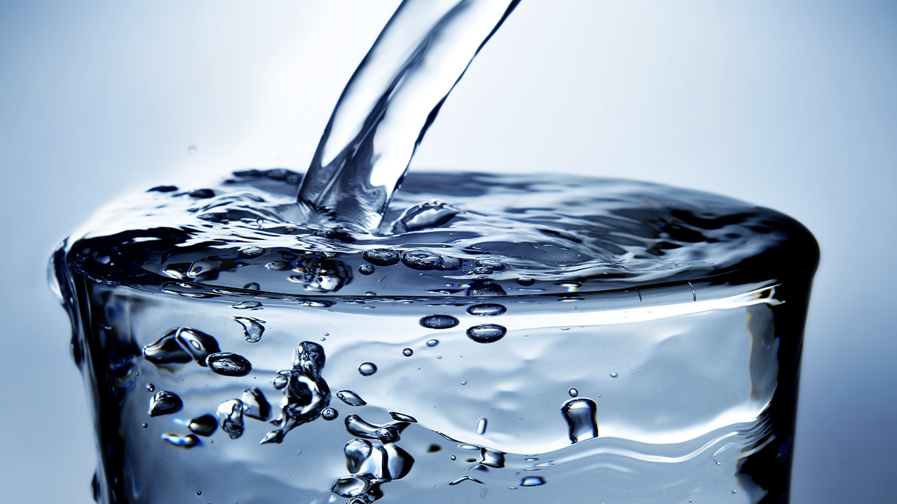 Image of fresh water being poured into a glass