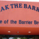 Image of the Break the Barriers sign in Fresno, California