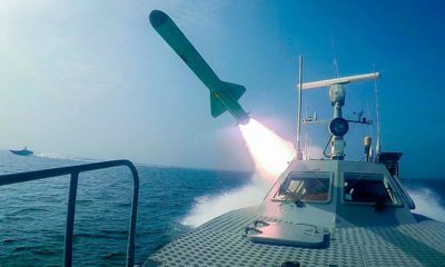Photo of a Revolutionary Guard's speed boat