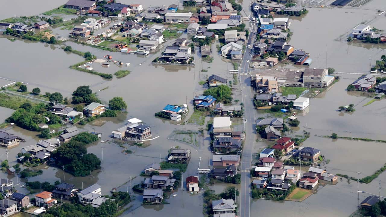 Photo of floods in Japan