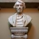 Photo of a marble bust of Chief Justice Roger Taney