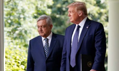 Photo of President Donald Trump and Mexican President Andres Manuel Lopez Obrador