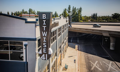 Aerial photo of the Bitwise Buiding in downtown Fresno, CaliforniawwP