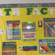 Photo of the math facts wall at the Zimmerman location of the Fresno Boys and Girls Clubs