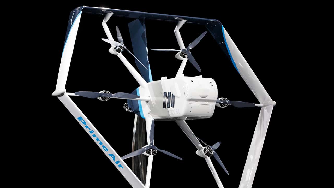 Photo of an Amazon drone