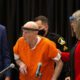 Photo of Joseph James DeAngelo, center, charged with being the Golden State Killer