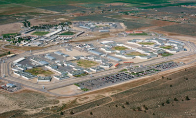 Aerial photography of High Desert State Prison in Susanville, which is in northeastern California.