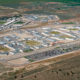 Aerial photography of High Desert State Prison in Susanville, which is in northeastern California.