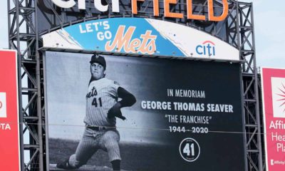 Photo of New York Mets tribute to Tom Seaver